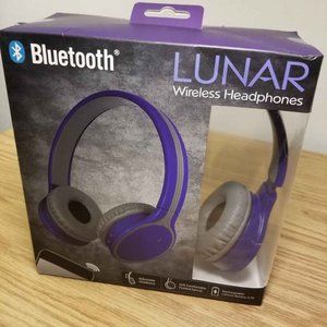 Lunar Wireless Headphones Blue toothheadset purple